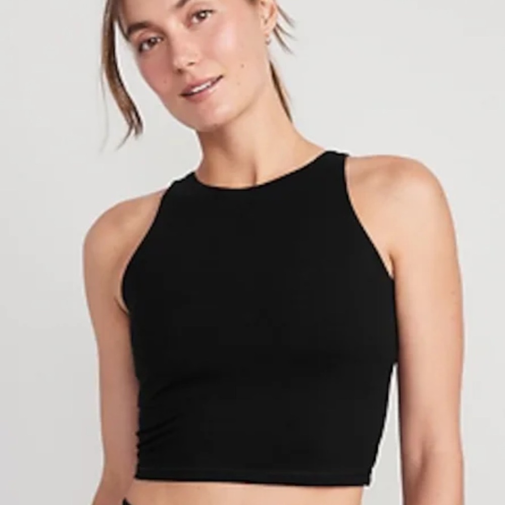 Black Old Navy long line bra powerchill size large; used